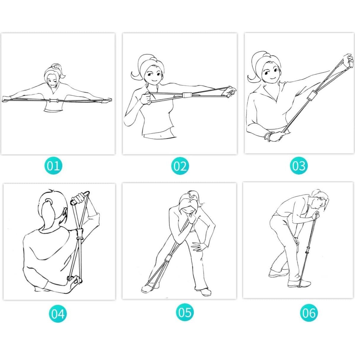 Banda de Resistencia AIYAYI para Yoga y Estiramiento - Ligera