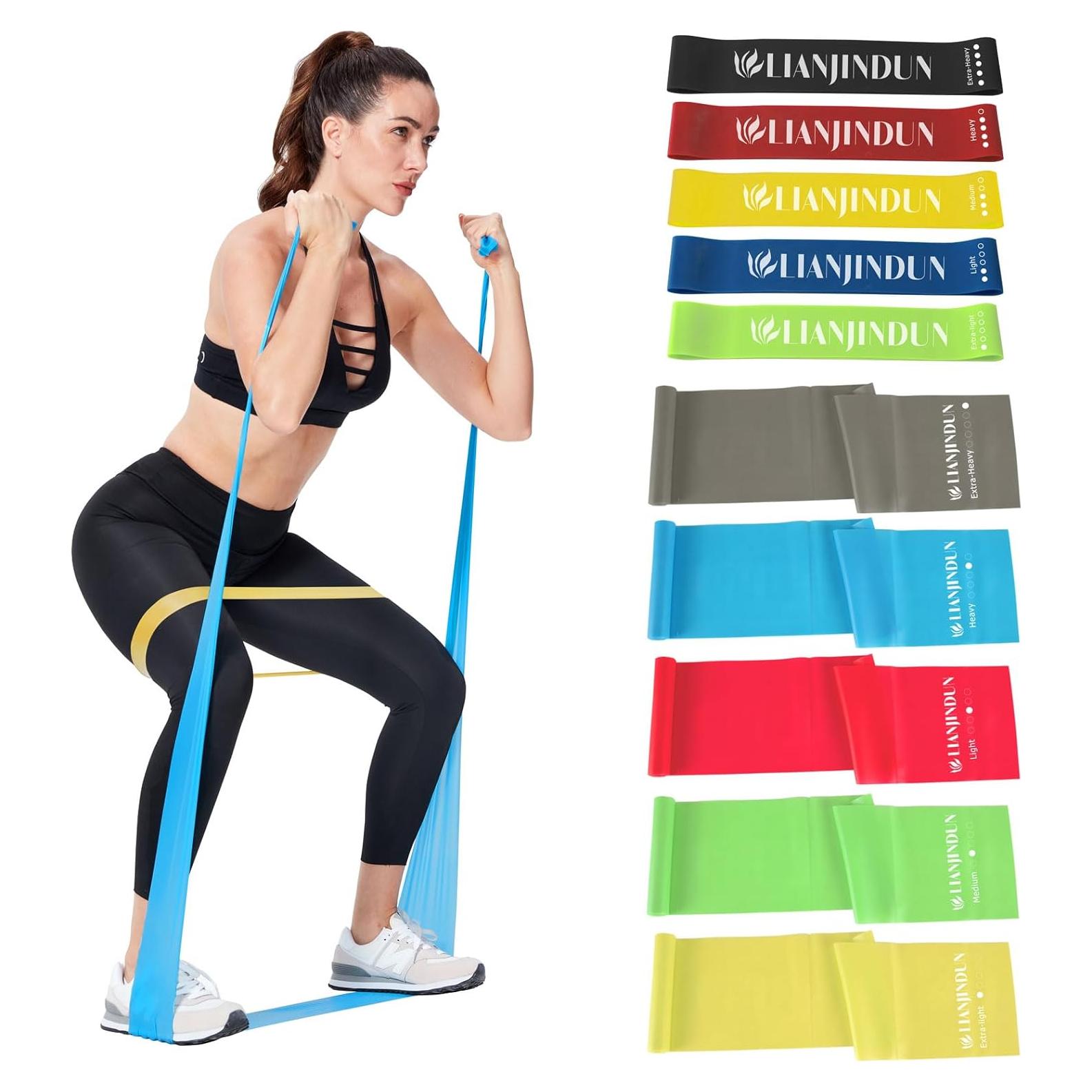 Juego de Bandas de Resistencia Lianjindun 10 Piezas TPE Unisex