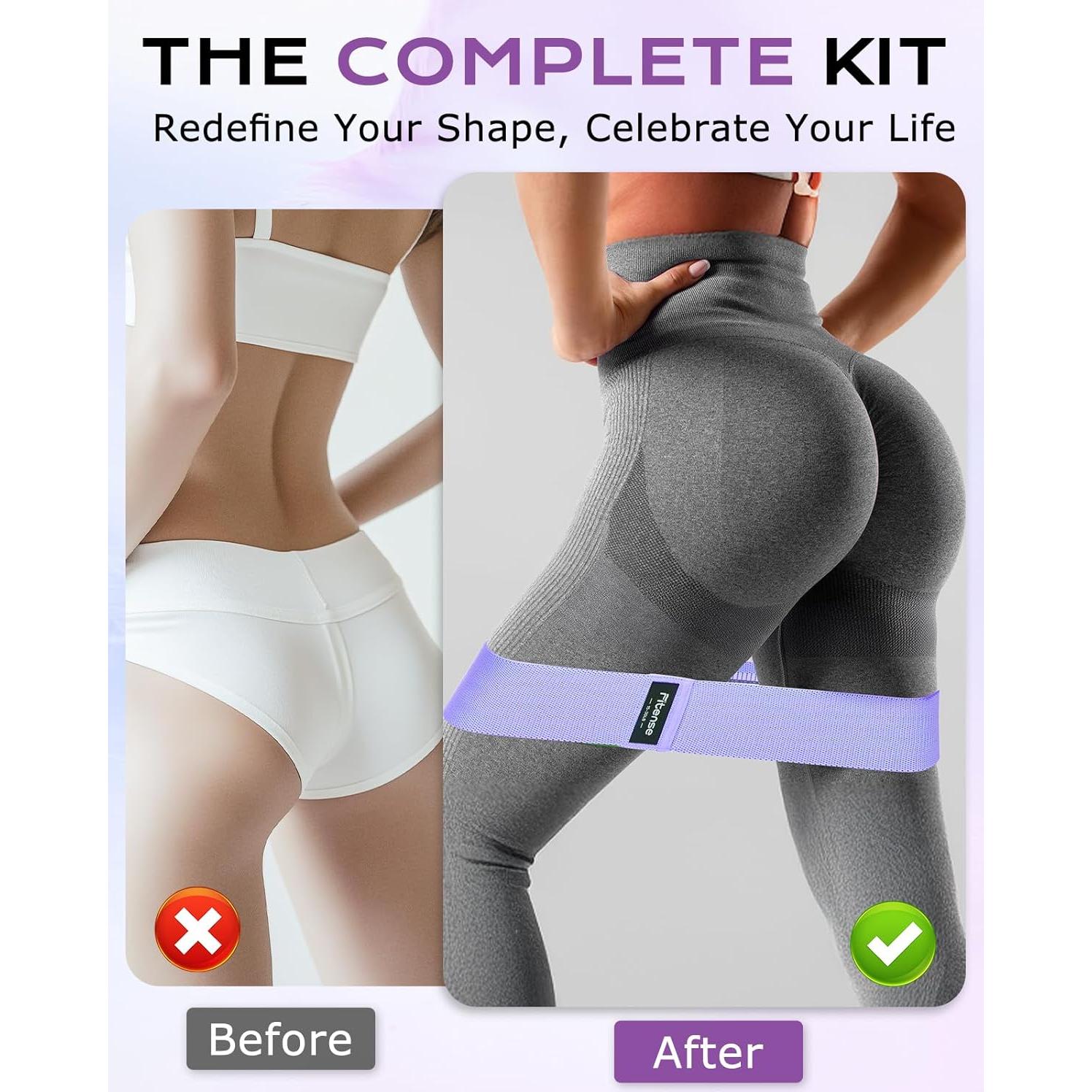 Set de Bandas de Resistencia de Tela Fitense 6 Piezas - Antideslizantes