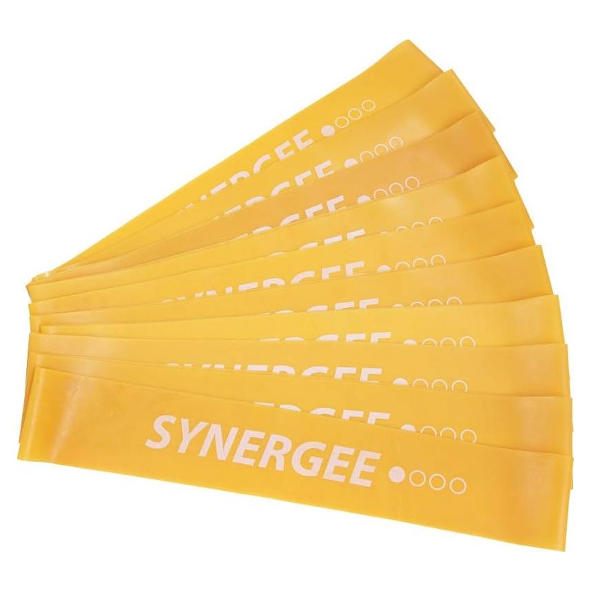 Bandas de Resistencia Mini Loop Synergee 10 Unidades Amarillo