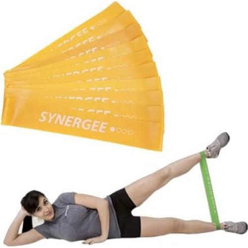 Bandas de Resistencia Mini Loop Synergee 10 Unidades Amarillo