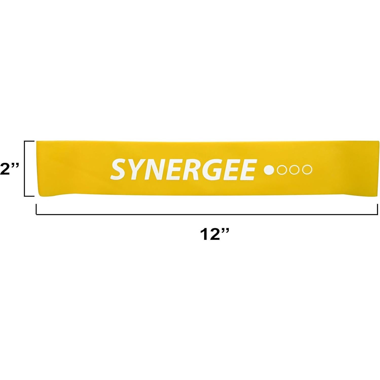 Bandas de Resistencia Mini Loop Synergee 10 Unidades Amarillo