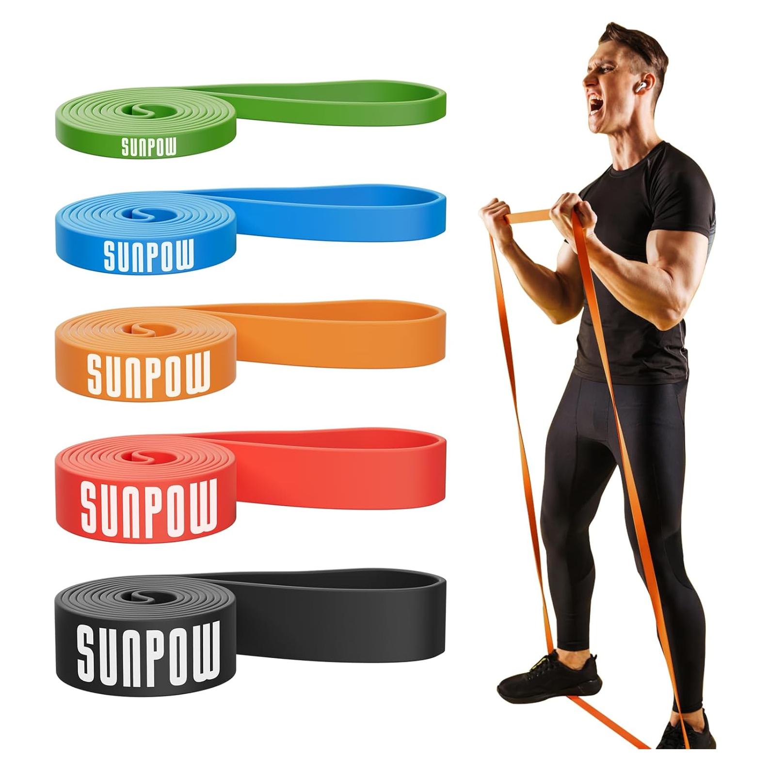 Bandas de Resistencia SUNPOW - Juego de 5 para Entrenamiento