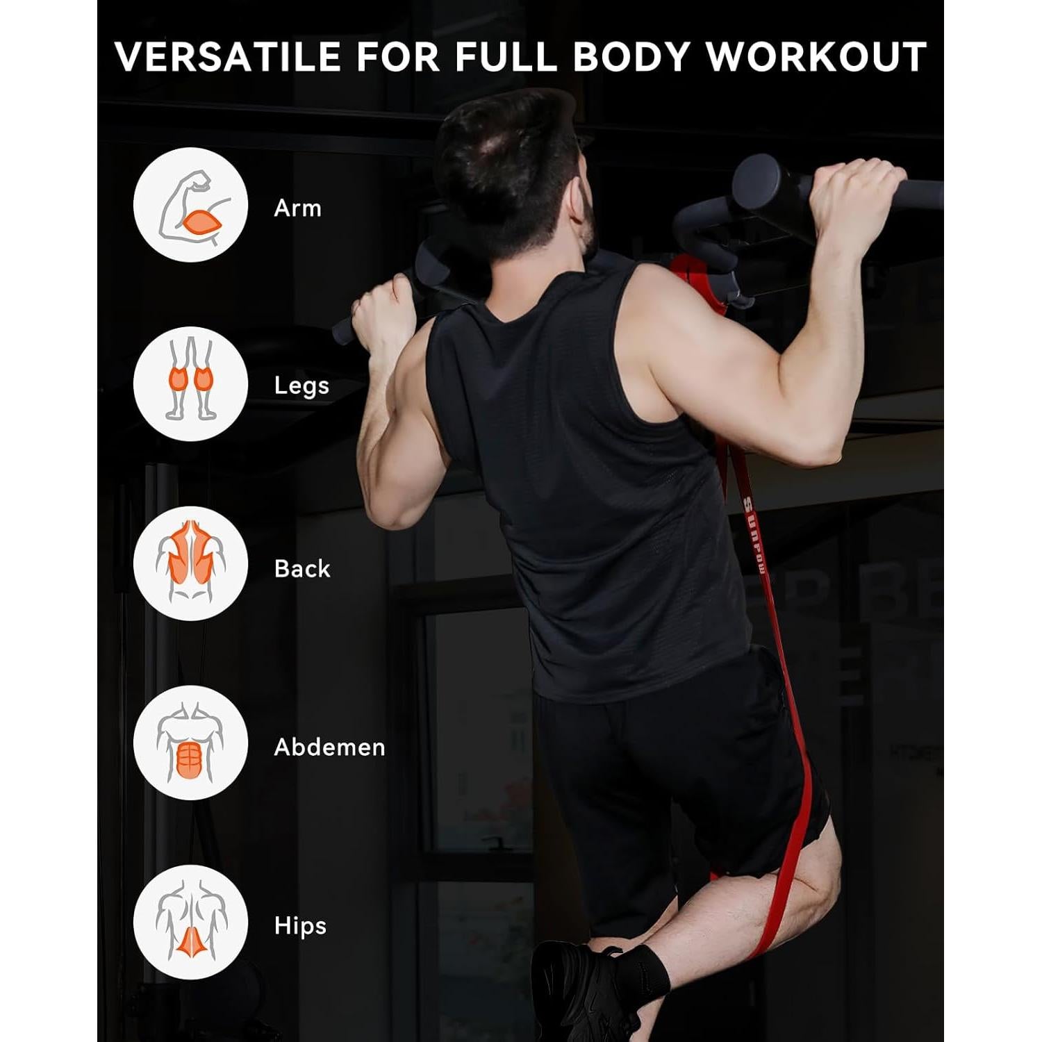 Bandas de Resistencia SUNPOW - Juego de 5 para Entrenamiento