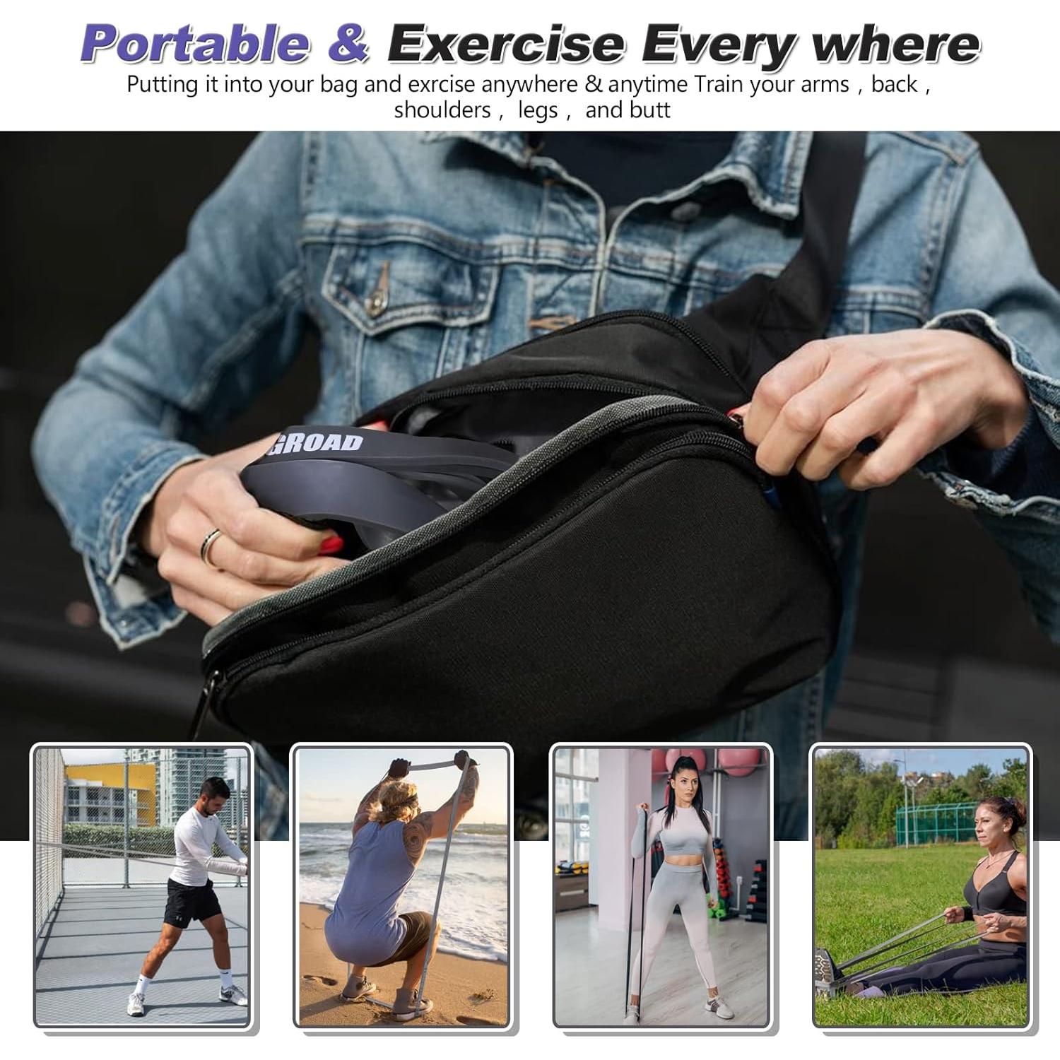 Bandas de Resistencia Kingroad - Juego de 5 Bandas para Ejercicio