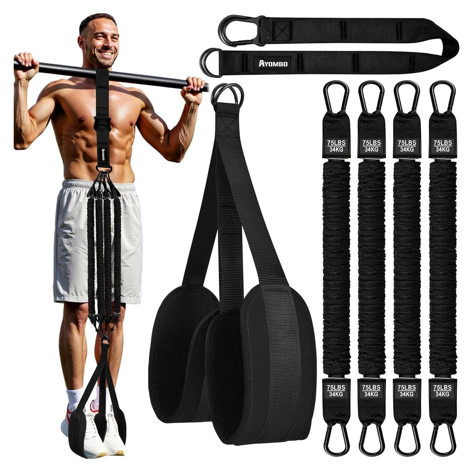 Bandas de Asistencia para Dominadas Ayombo - 4 Niveles de Resistencia