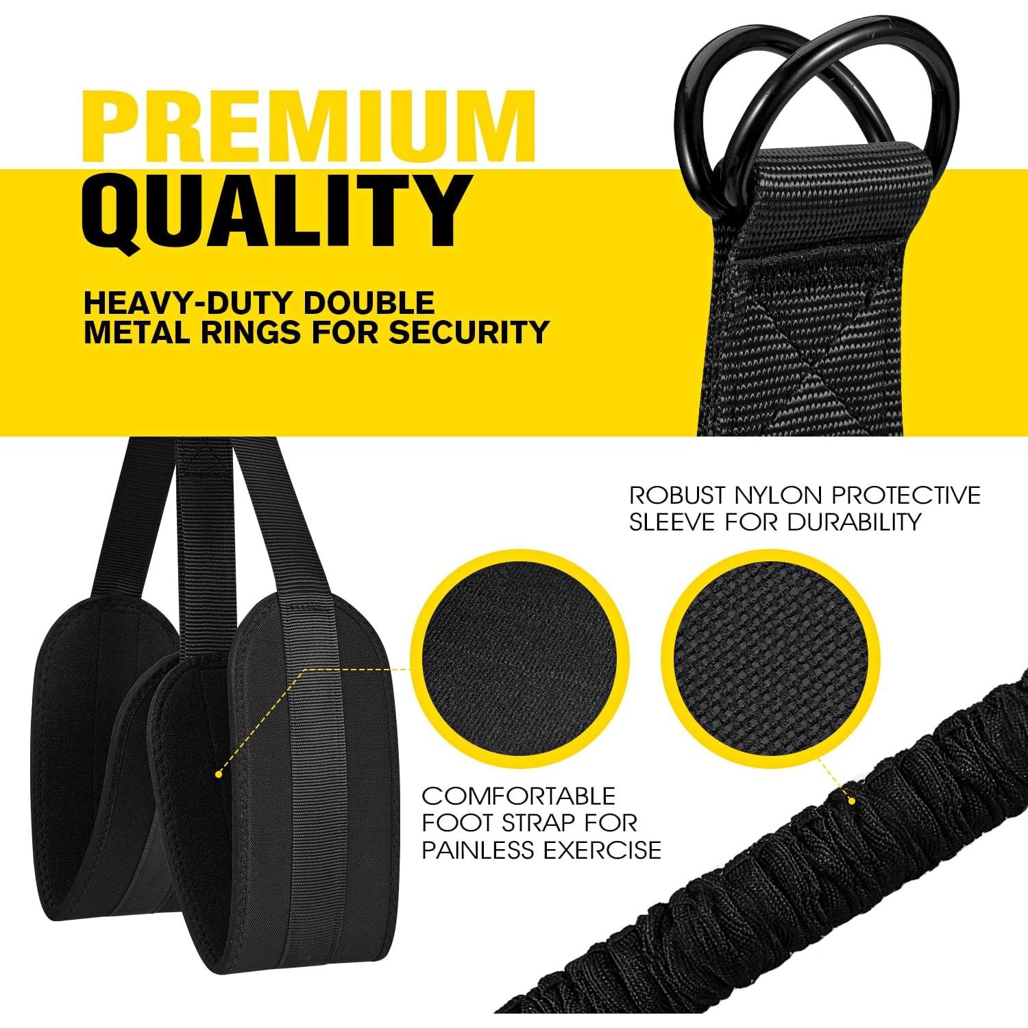 Bandas de Asistencia para Dominadas Ayombo - 4 Niveles de Resistencia