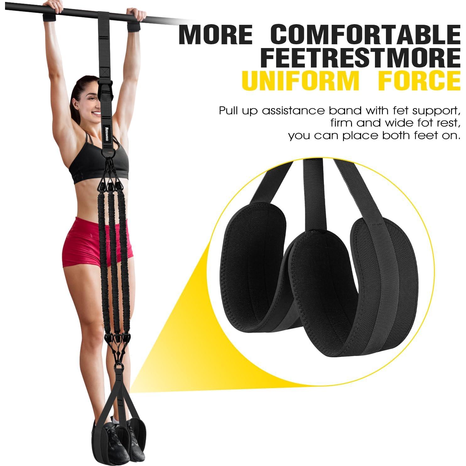 Bandas de Asistencia para Dominadas Ayombo - 4 Niveles de Resistencia