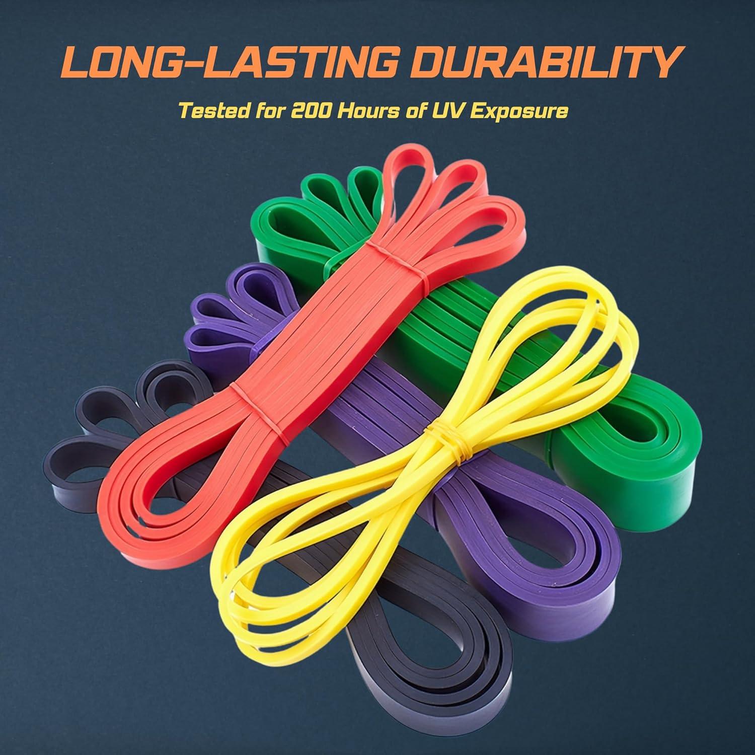 Bandas de Resistencia FeeNex - Set de 5 Niveles para Fitness