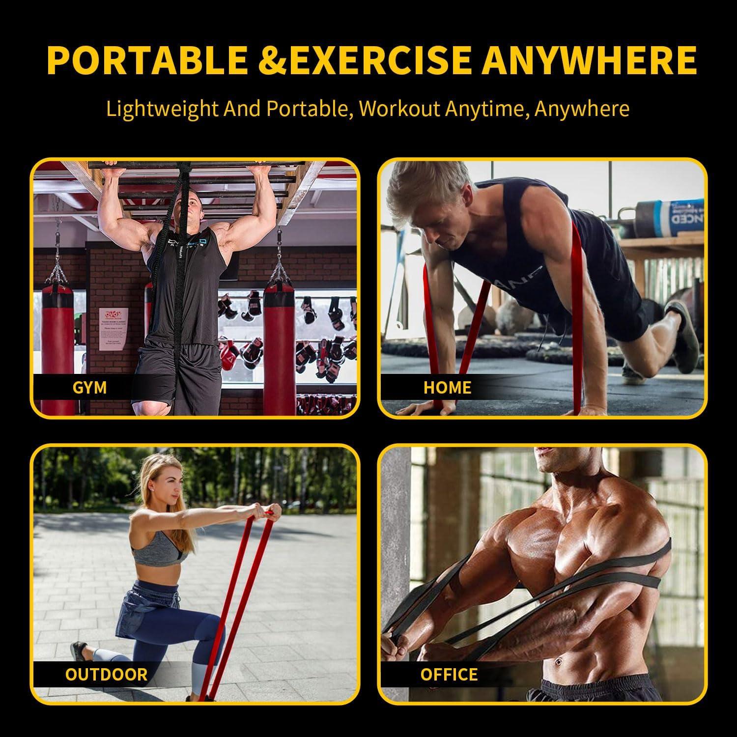 Bandas de Resistencia KANGFITER 3 Niveles para Entrenamiento