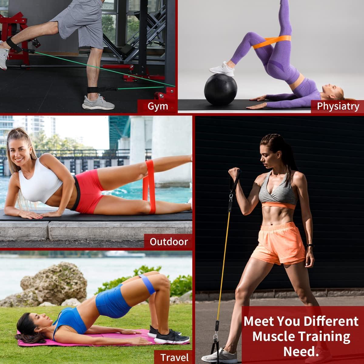 Bandas de Resistencia VEICK - Set de 5 Bandas Ajustables 68 kg