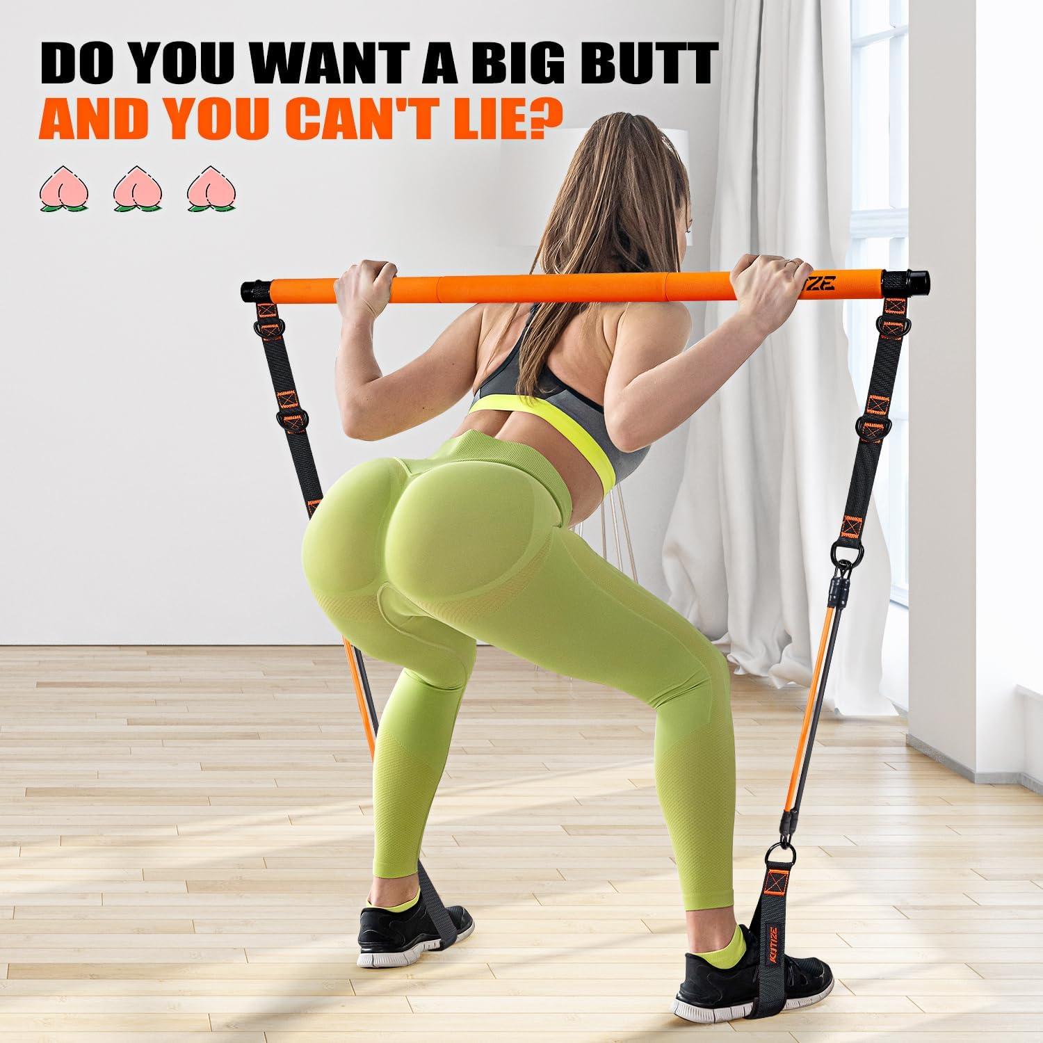 Kit de Barra de Pilates KUTIZE con Bandas de Resistencia 13.6kg