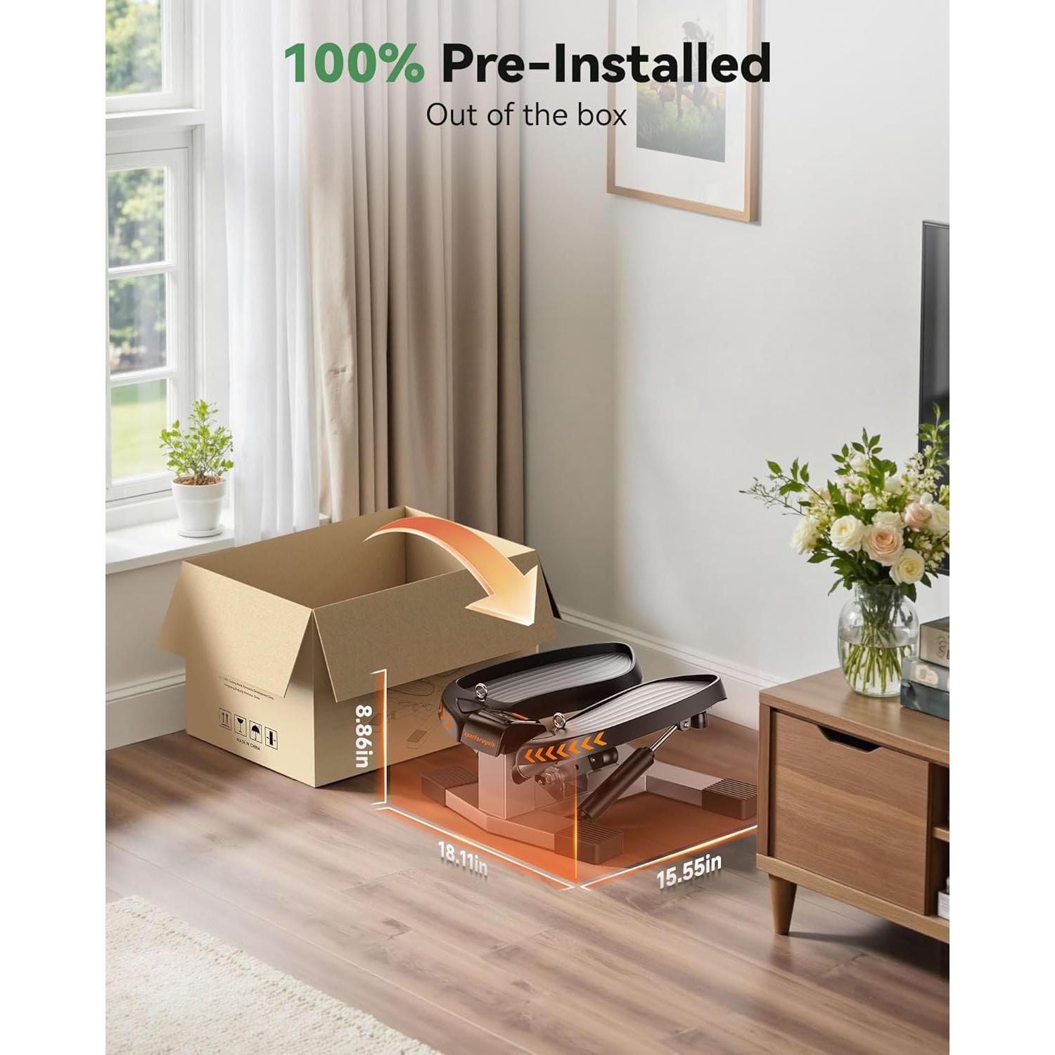 Stepper de Giro Sportsroyals - Ejercitador con Bandas 150kg