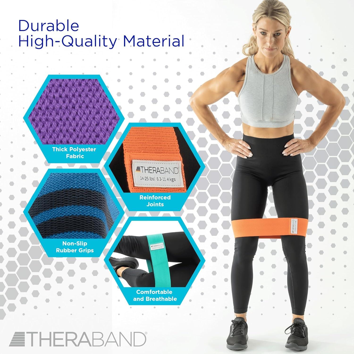 Bandas de Glúteos THERABAND - Juego de 4 con Resistencia