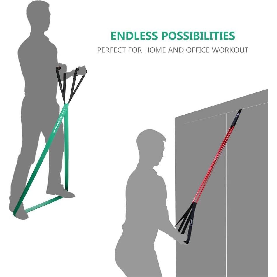 Bandas de Resistencia TOMSHOO 7 en 1 con Mangos y Ancla