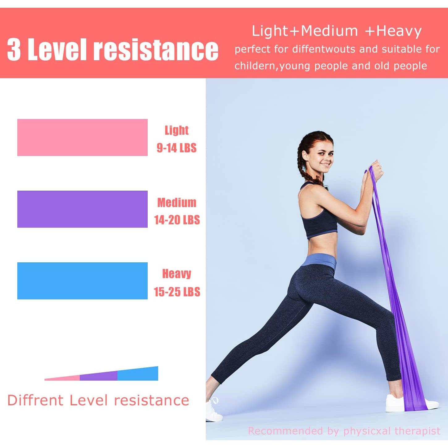 Juego de 3 Bandas de Resistencia EnriQ - Sin Látex, 1.80 m