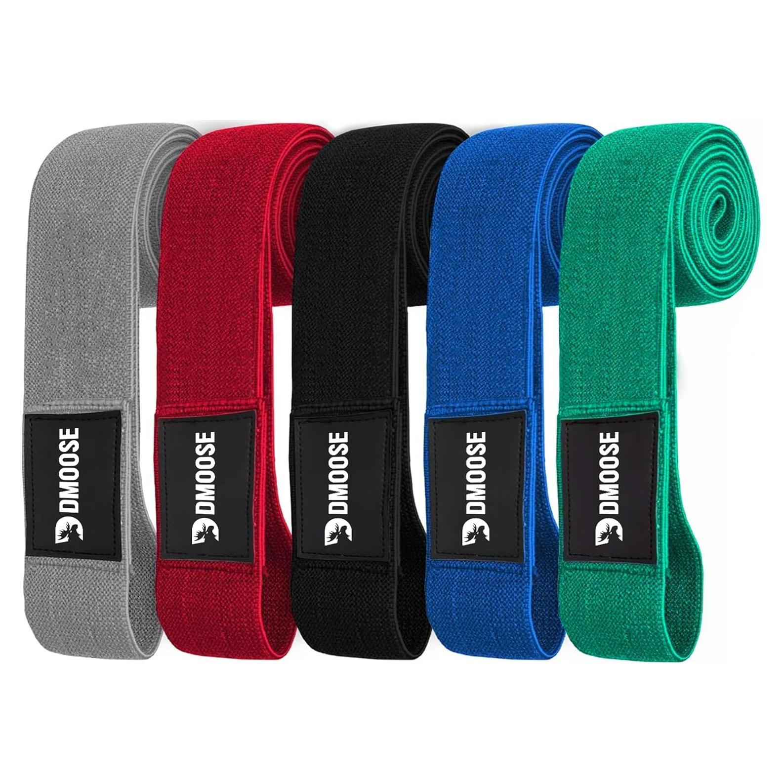 Bandas de Resistencia DMoose Fitness - 5 Niveles de Tensión