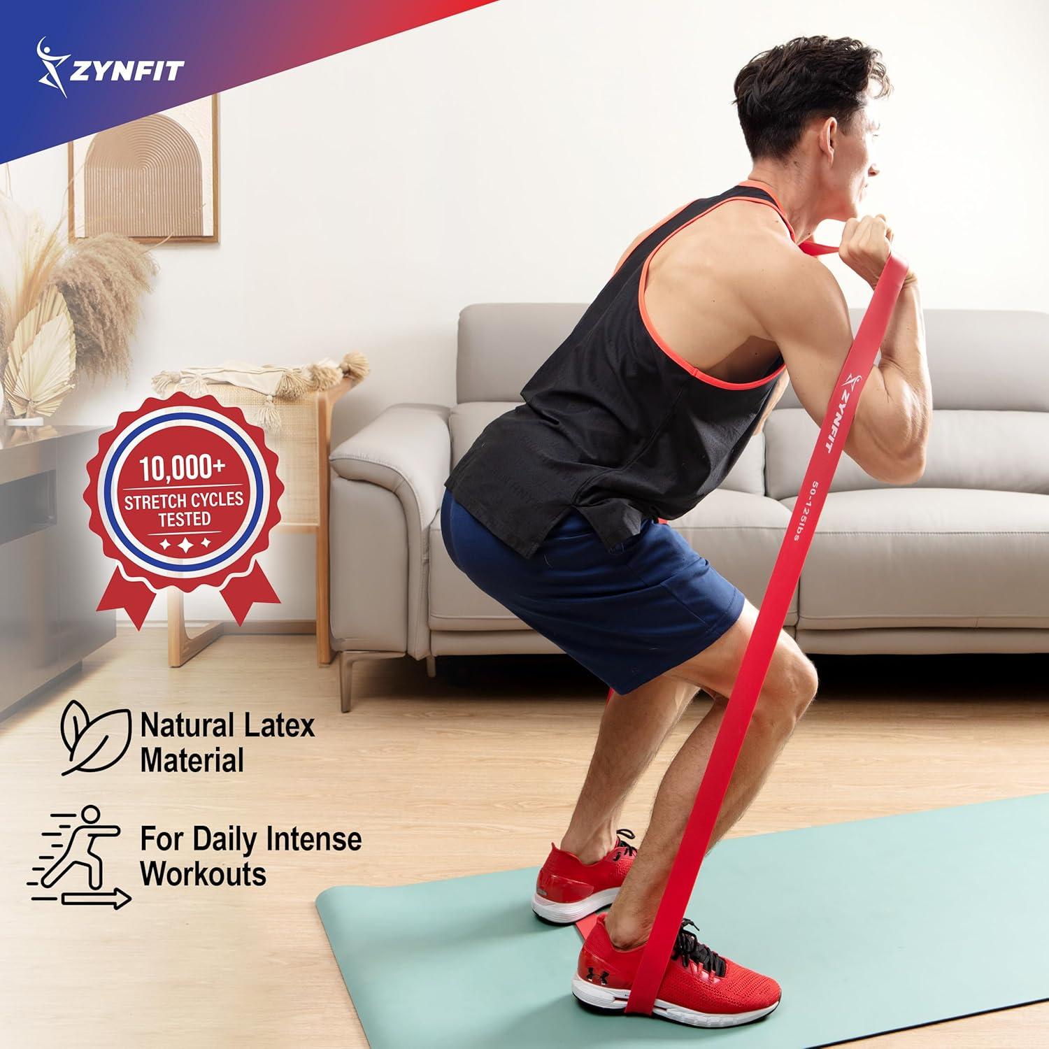 Juego de 5 Bandas de Resistencia ZYNFIT con Ancla de Puerta