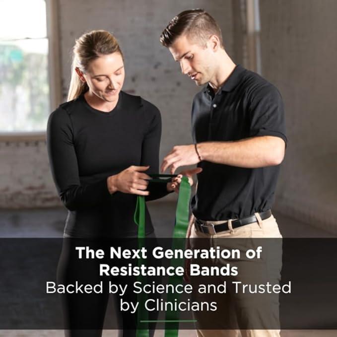 Banda de Resistencia THERABAND CLX Roja y Verde Mediana Pesada