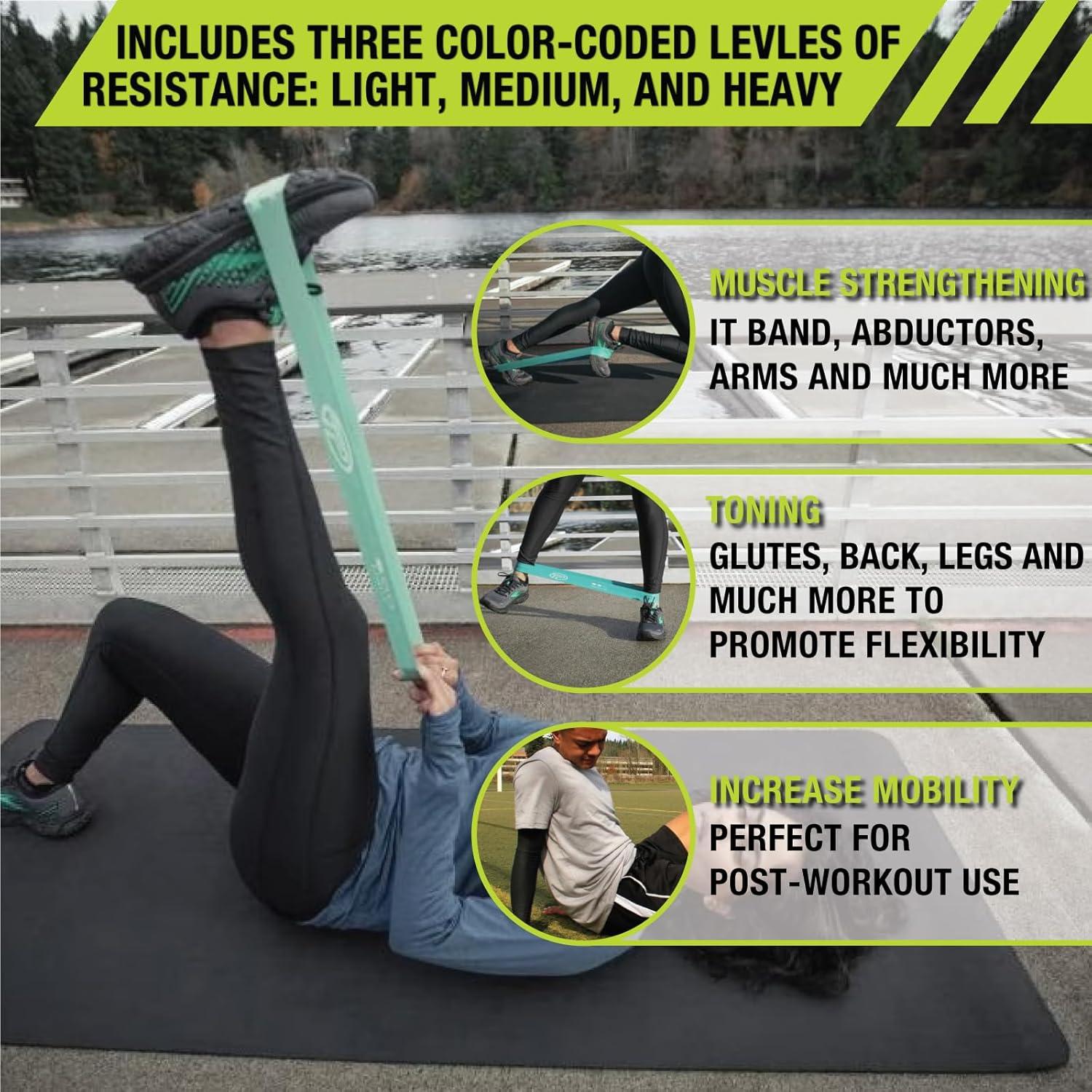 Bandas de Resistencia Pro-Tec Athletics - Ligera, Media, Pesada