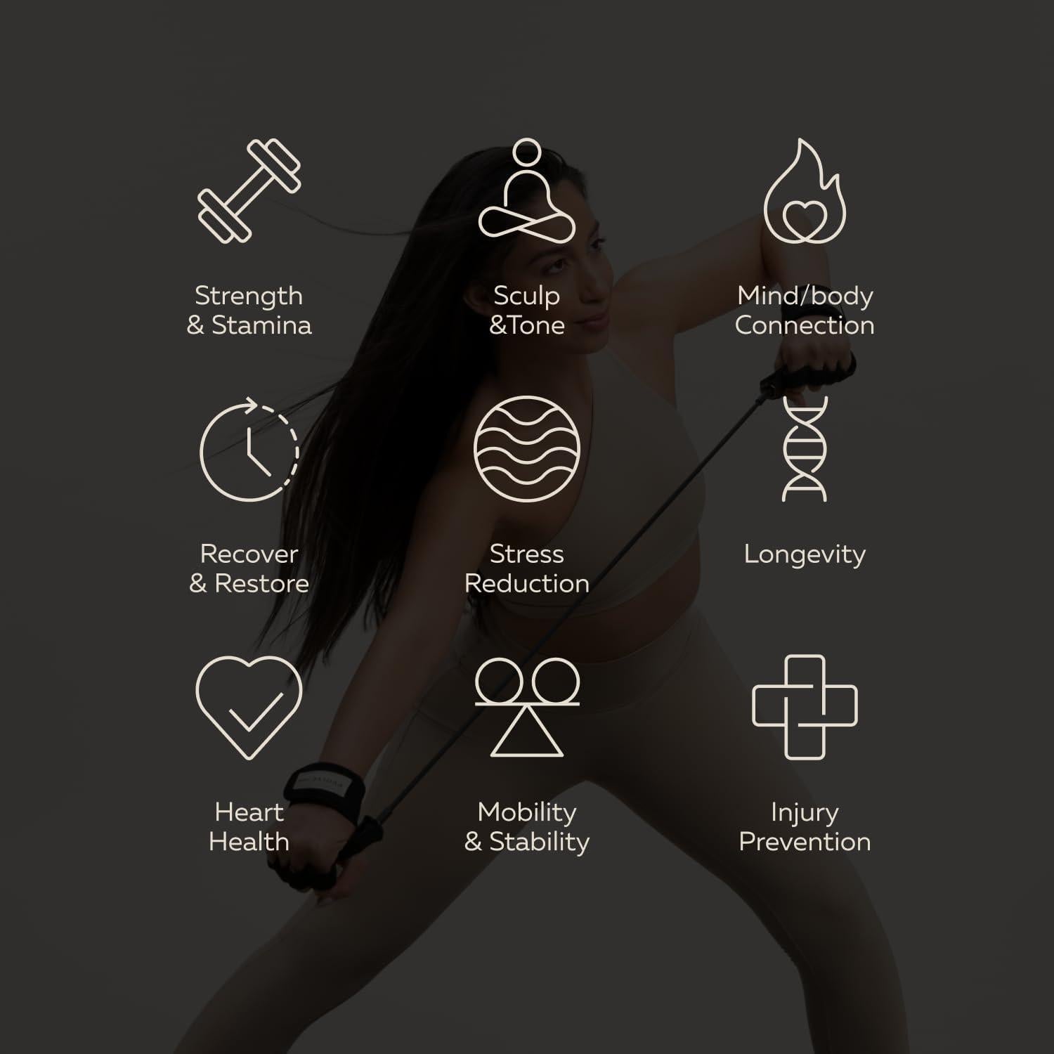 Banda de Resistencia Pvolve PBANDBLCK2023 - Ejercicio en Casa