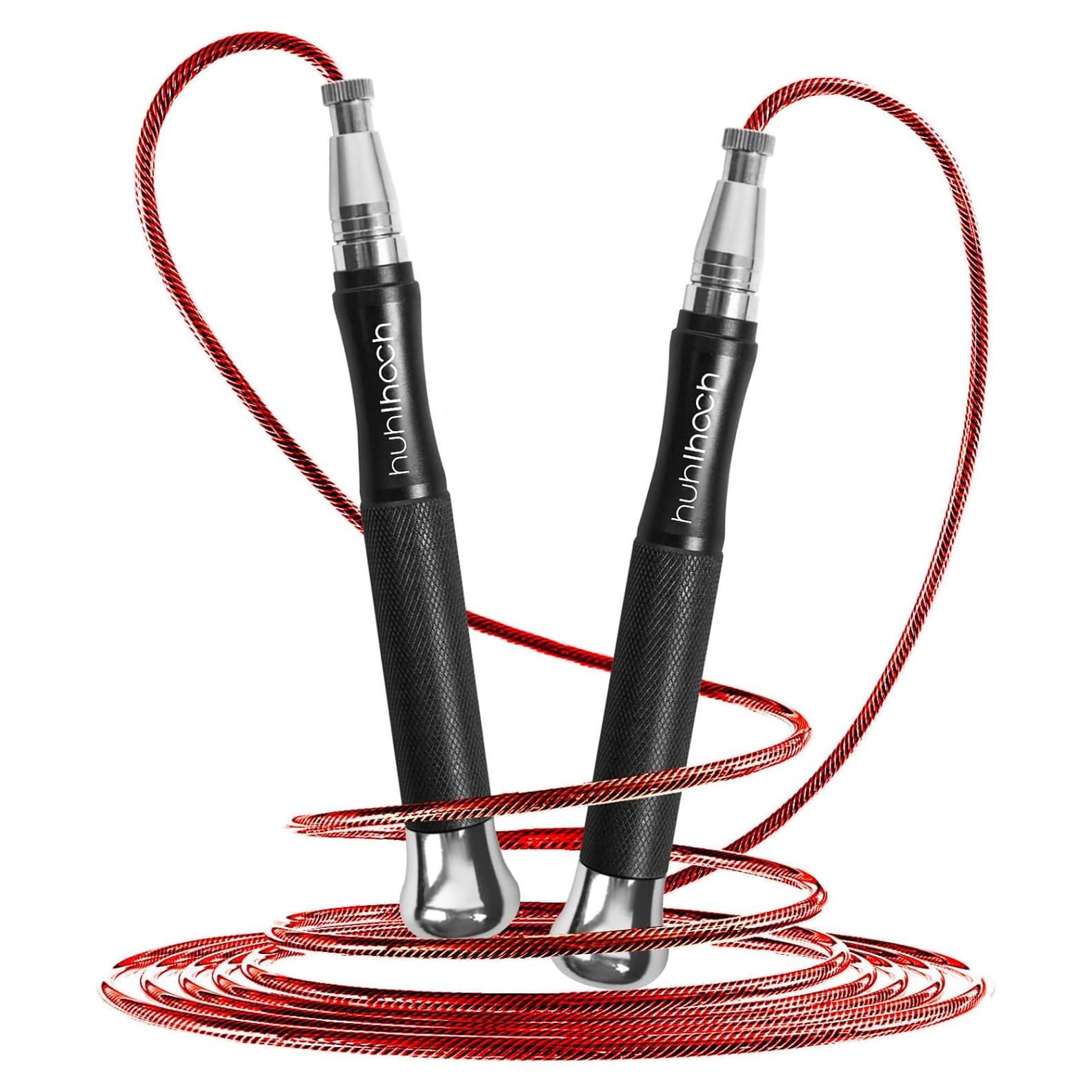 Cuerda de Salto con Peso Huhloch, 3m, Auto-Bloqueo, Antideslizante