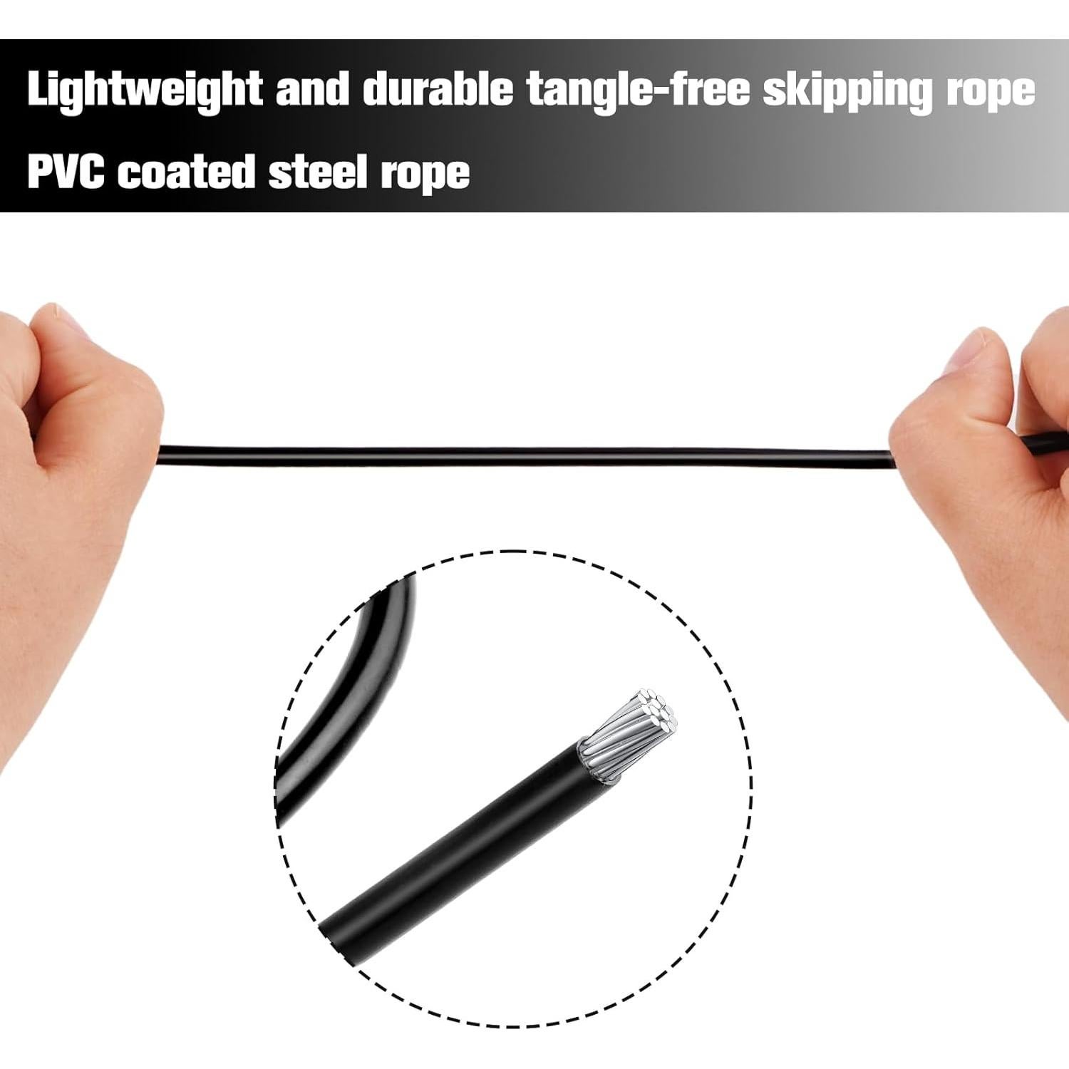 Cuerda de Salto Ajustable BLEUM CADE para Fitness y Ejercicio