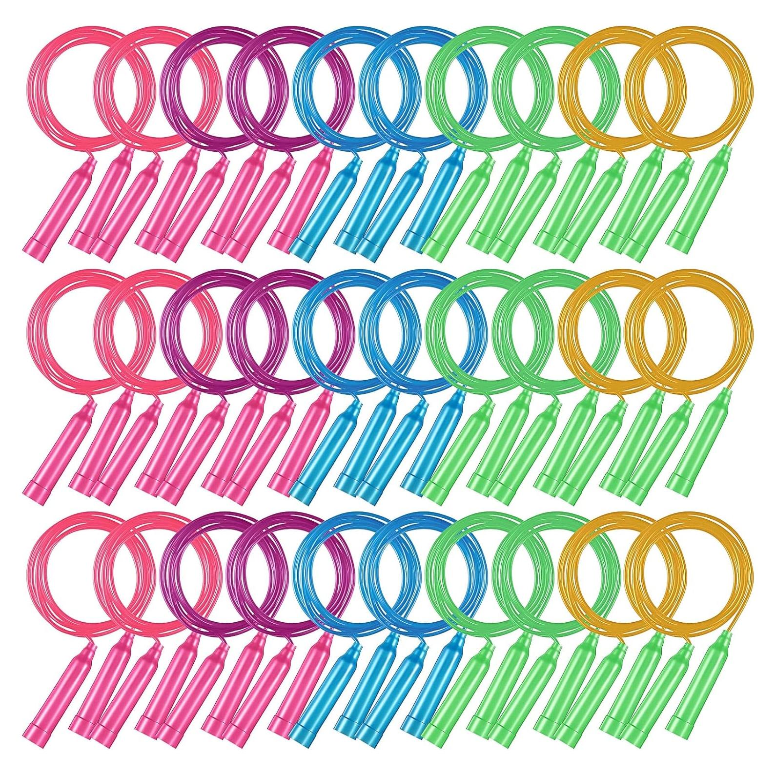 30 Cuerdas de Saltar Yunsailing Ajustables 2.29m Multicolor