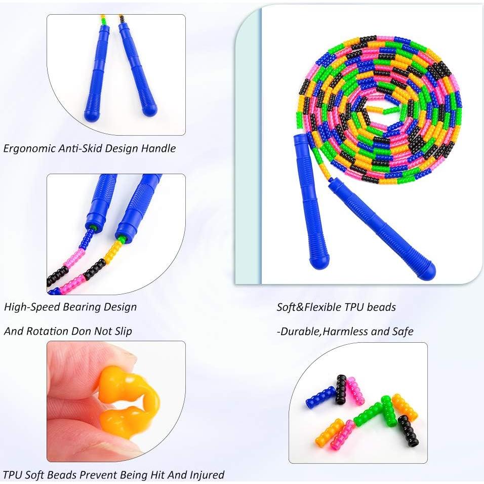 Cuerda de Saltar Doble Holandesa Beprezco 4.88 m Ajustable