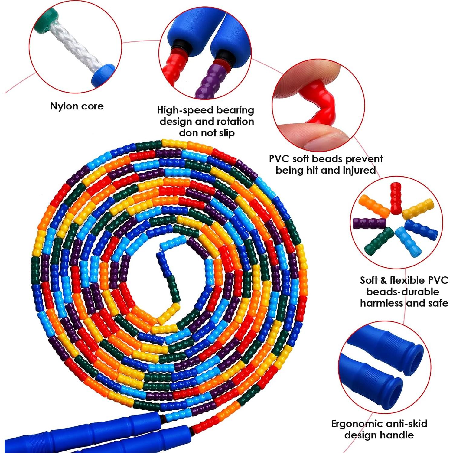 Cuerda de Salto Doble Holandesa Kingcolor 5m Ajustable 2 Paquetes