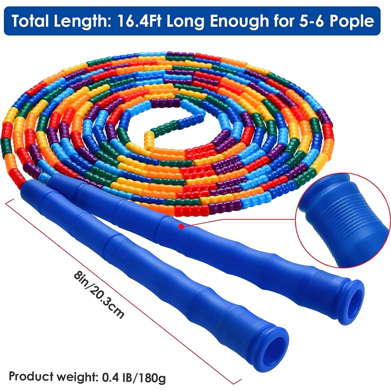 Cuerda de Salto Doble Holandesa Kingcolor 5m Ajustable 2 Paquetes