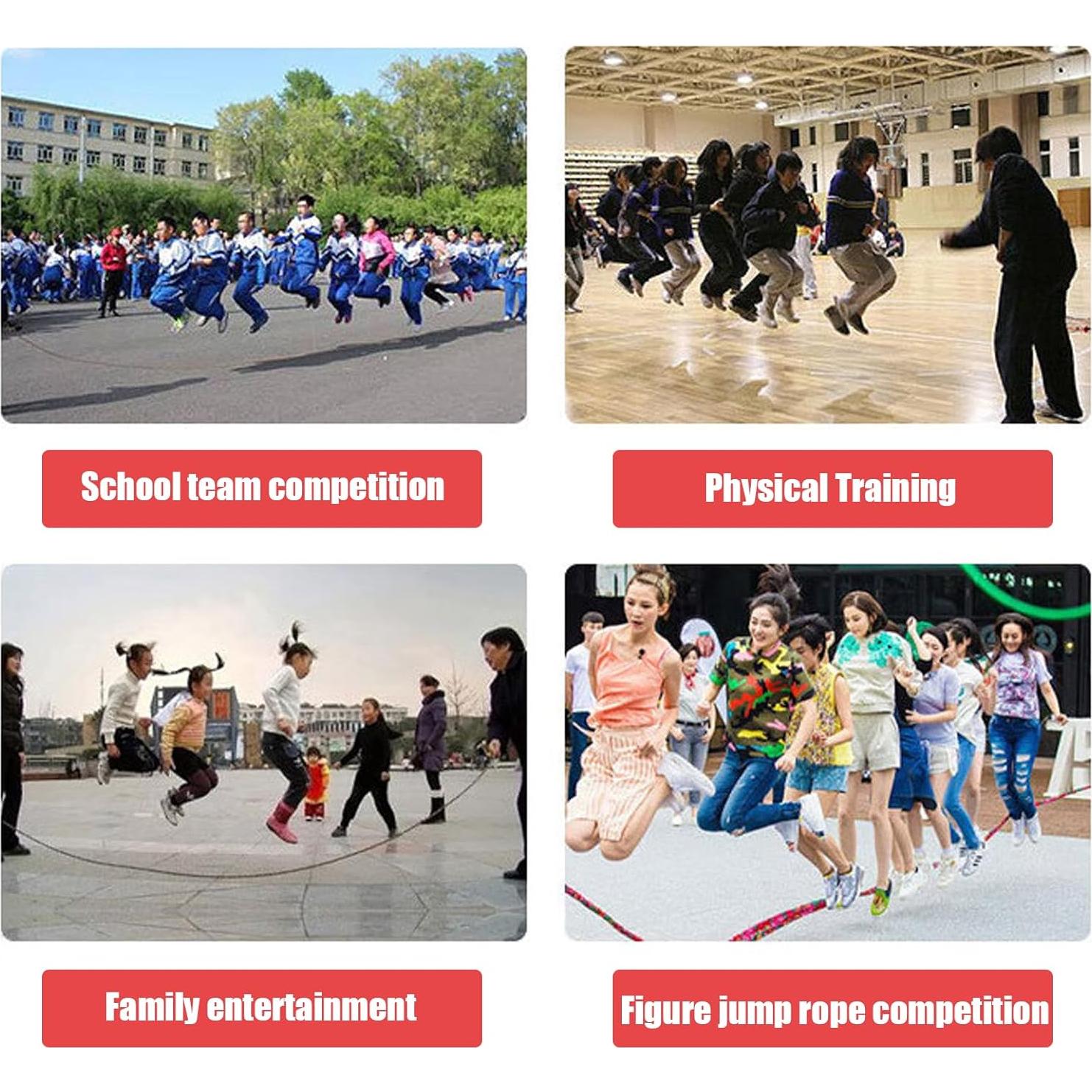 Cuerda de Salto Ajustable AIRLAXER 5m Doble Dutch Roja