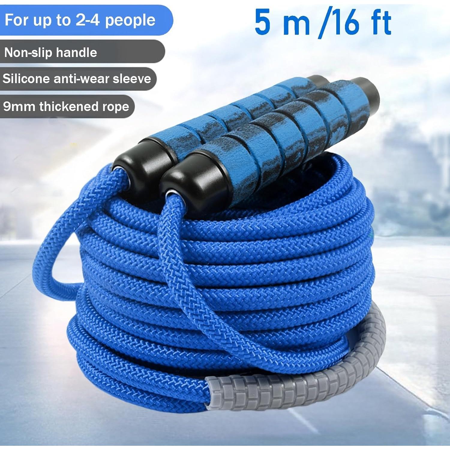 Cuerda de Saltar Ajustable AIRLAXER 5m Doble Holandesa Azul