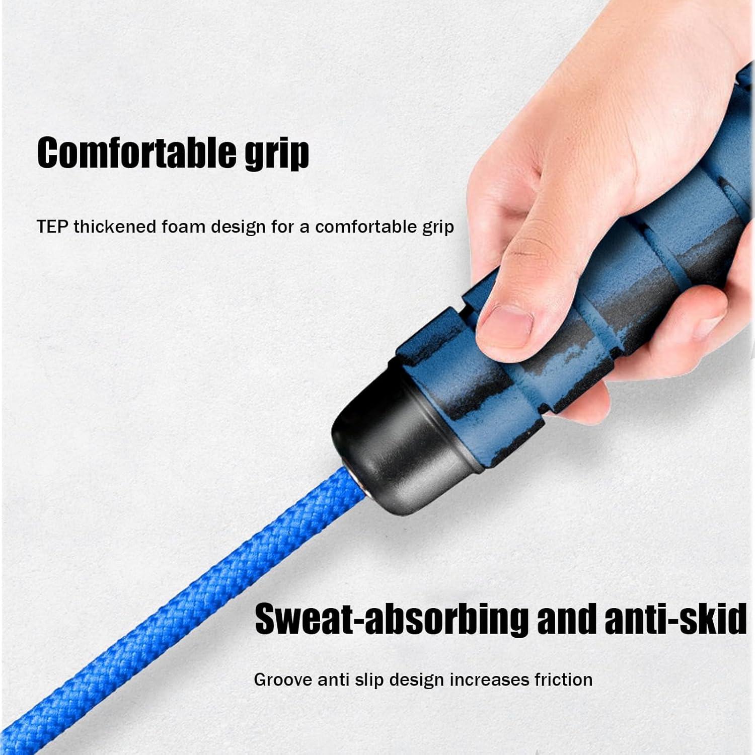 Cuerda de Saltar Ajustable AIRLAXER 5m Doble Holandesa Azul