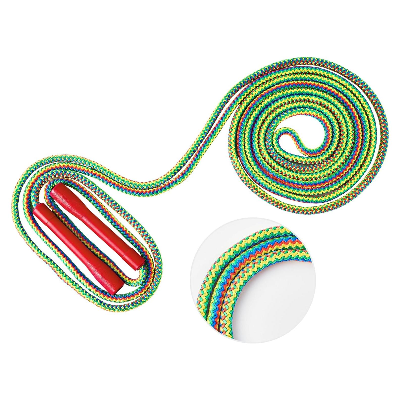 Cuerda de Salto Doble Holandesa LAON 6m Arcoíris Antideslizante