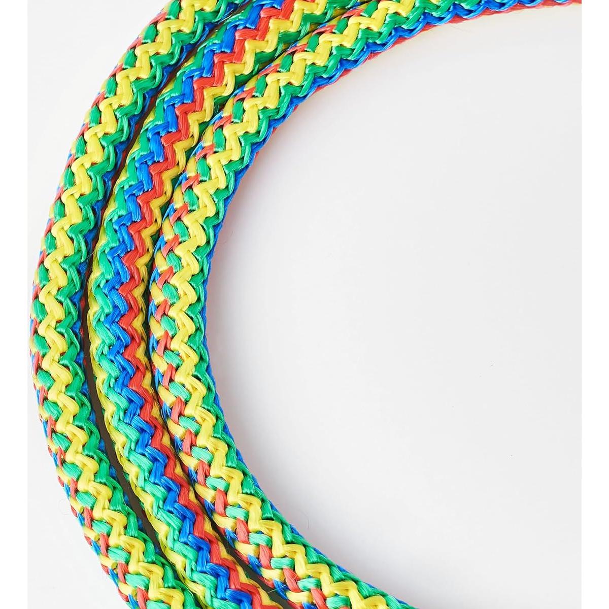 Cuerda de Salto Doble Holandesa LAON 6m Arcoíris Antideslizante