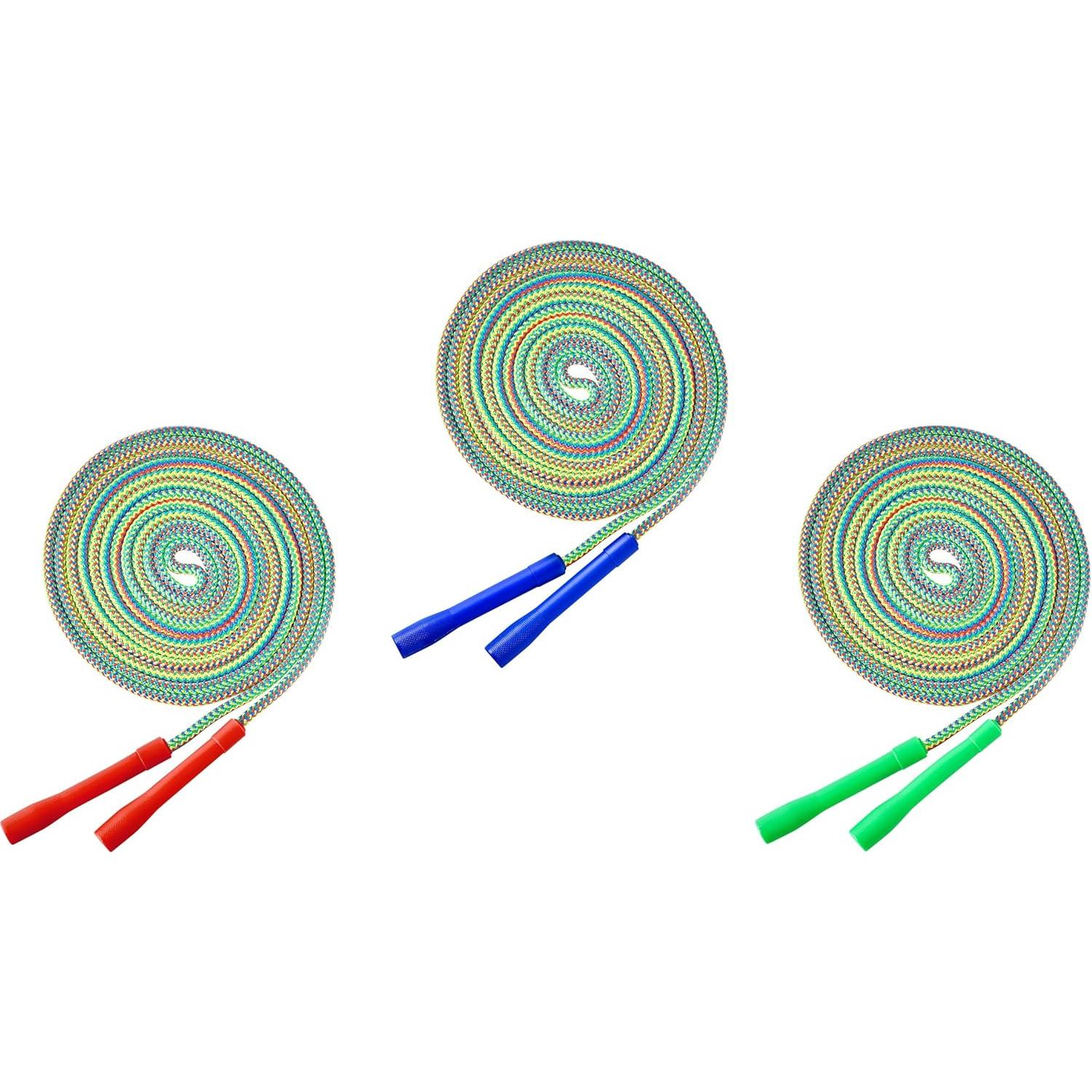 Cuerda de Salto Doble Holandesa LAON 6m Arcoíris Antideslizante