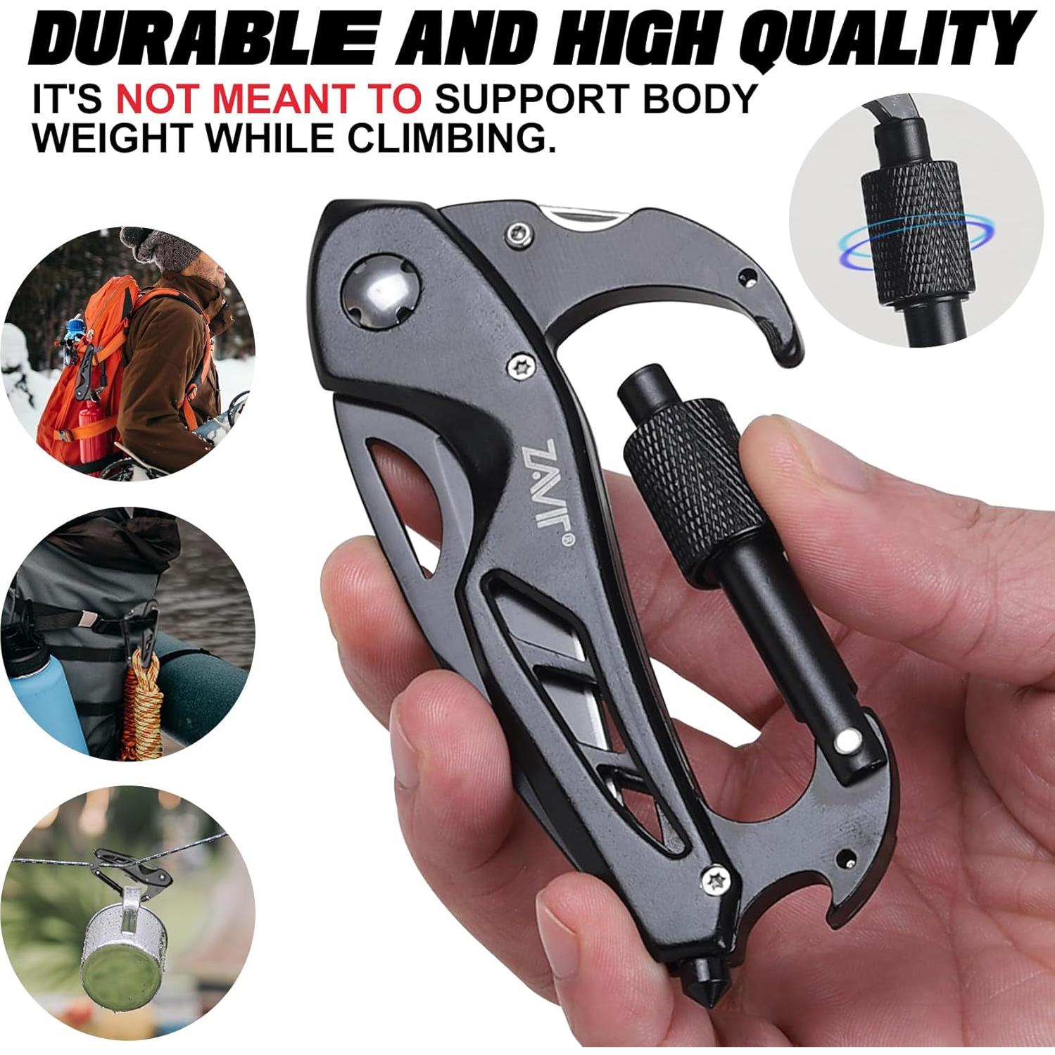 Cuchillo Multitool ZAVIT Negro 11.43 cm para Aventuras