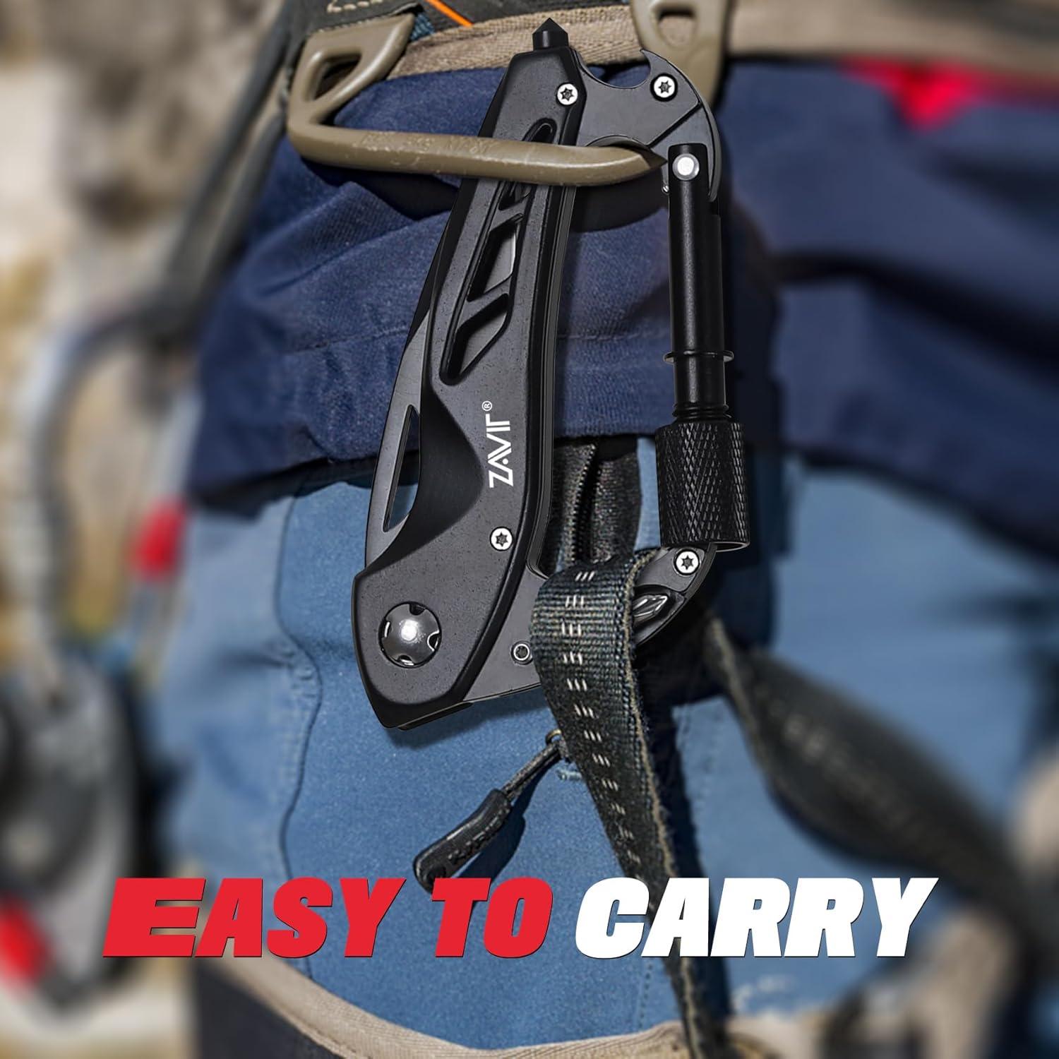 Cuchillo Multitool ZAVIT Negro 11.43 cm para Aventuras