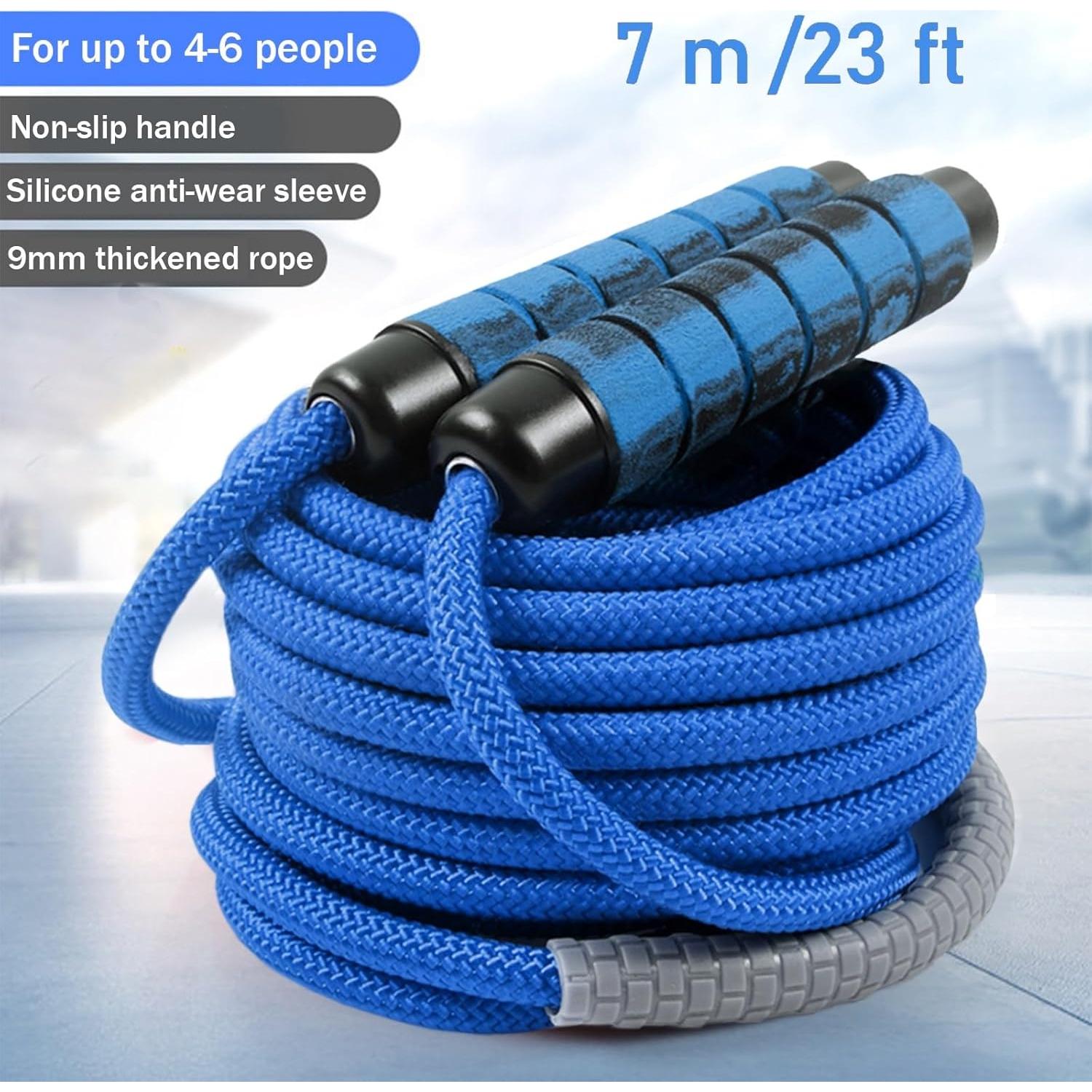 Cuerda de Salto Ajustable AIRLAXER 7 Metros Nylon Azul