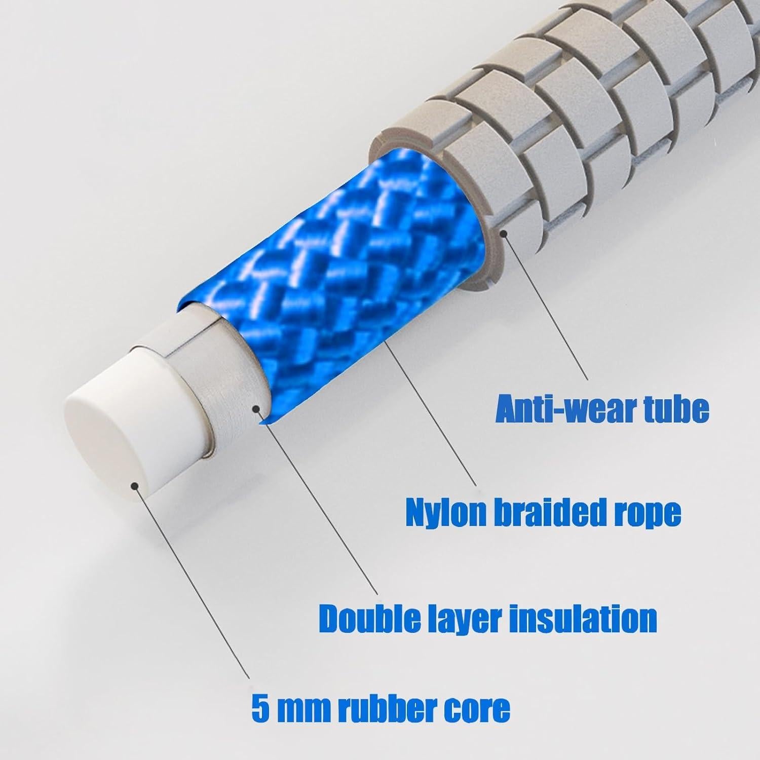 Cuerda de Salto Ajustable AIRLAXER 7 Metros Nylon Azul