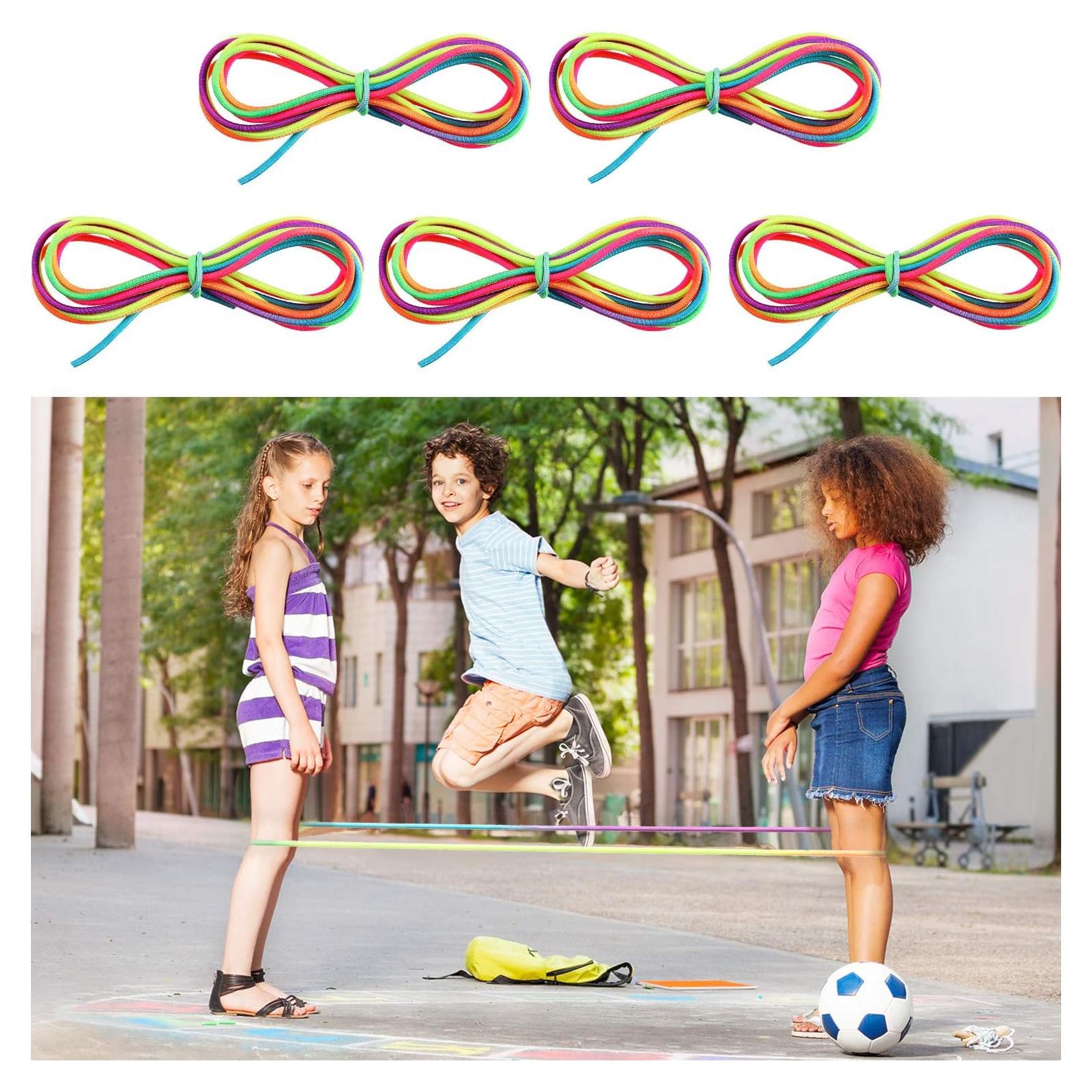 Cuerdas Chinas de Saltar Gejoy 5 Piezas Nylon Multicolor 3m