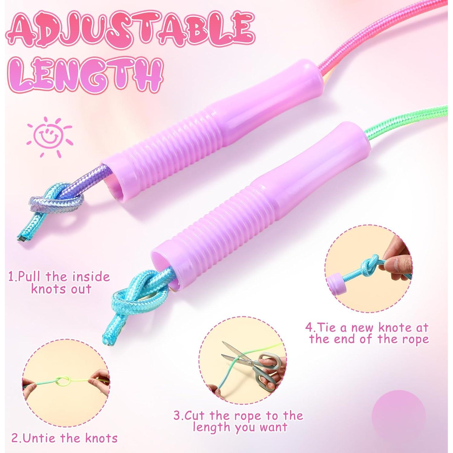 Paquete de 24 Cuerdas de Salto Ajustables PullCrease 2.2m