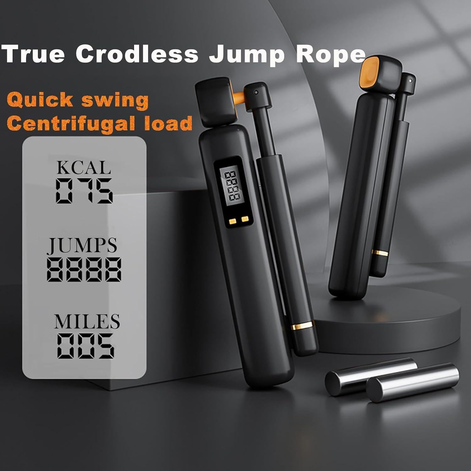 Cuerda de saltar inalámbrica HISPOX con contador LCD ajustable