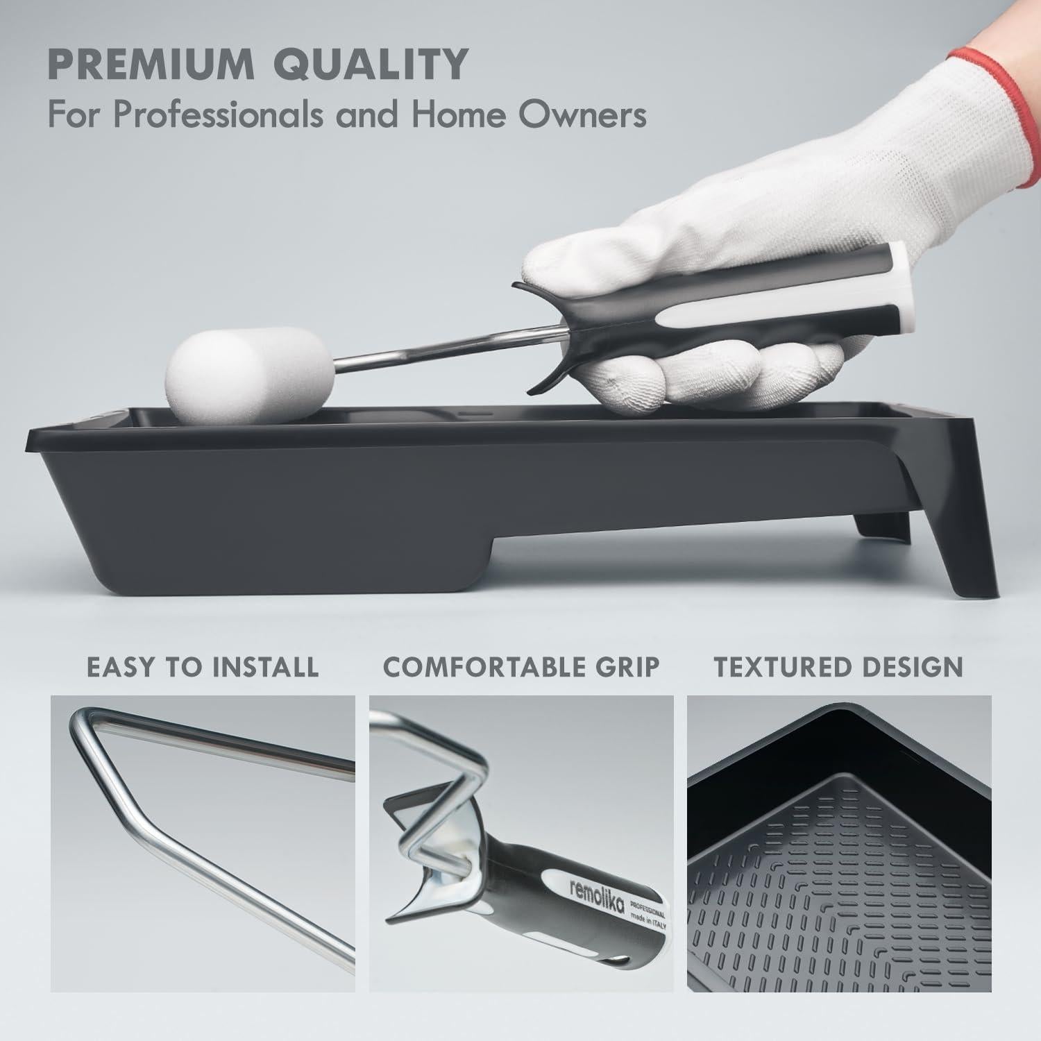 Kit de Rodillos de Pintura de Espuma Remolika 6 Piezas 10.16 cm