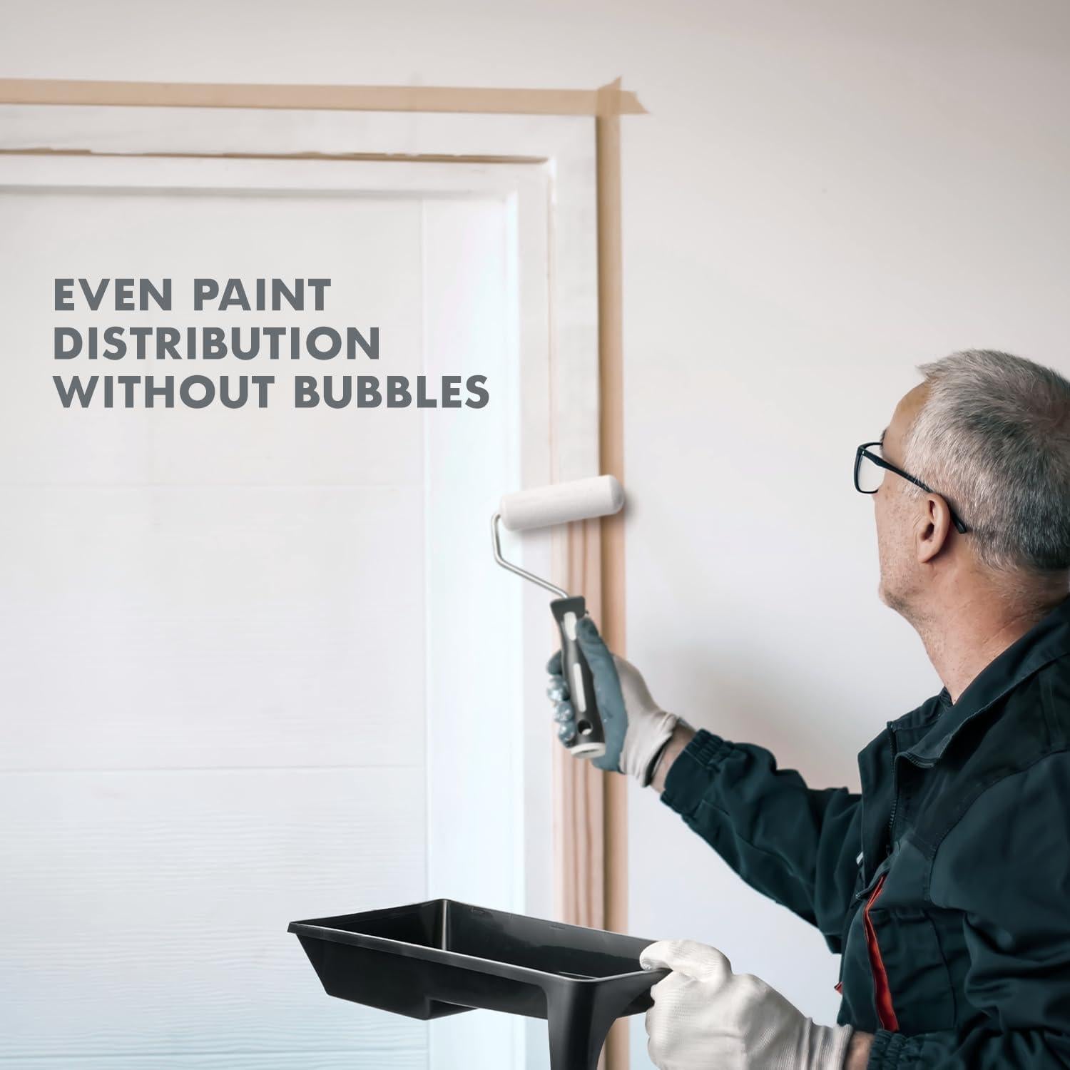 Kit de Rodillos de Pintura de Espuma Remolika 6 Piezas 10.16 cm