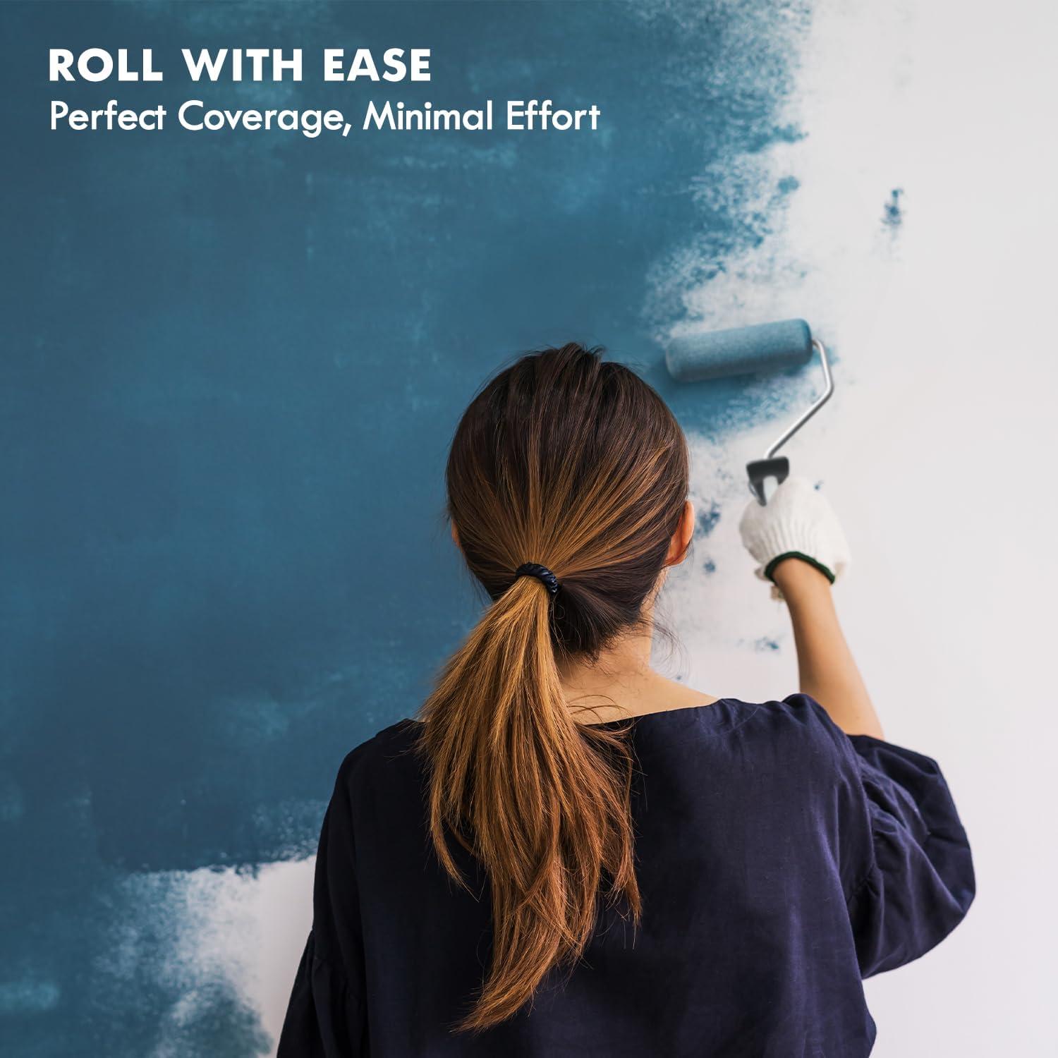 Kit de Rodillos de Pintura de Espuma Remolika 6 Piezas 10.16 cm