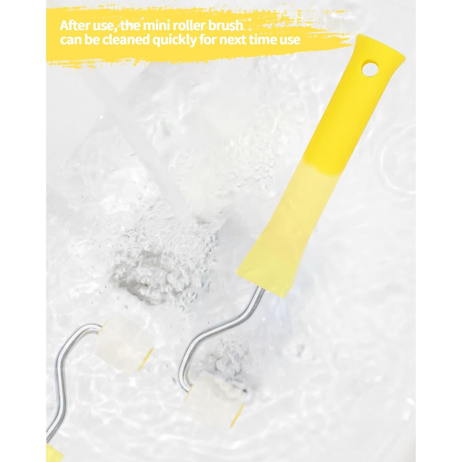 2 Mini Rodillos de Pintura de Espuma 1" Abvsdu - Herramienta Profesional