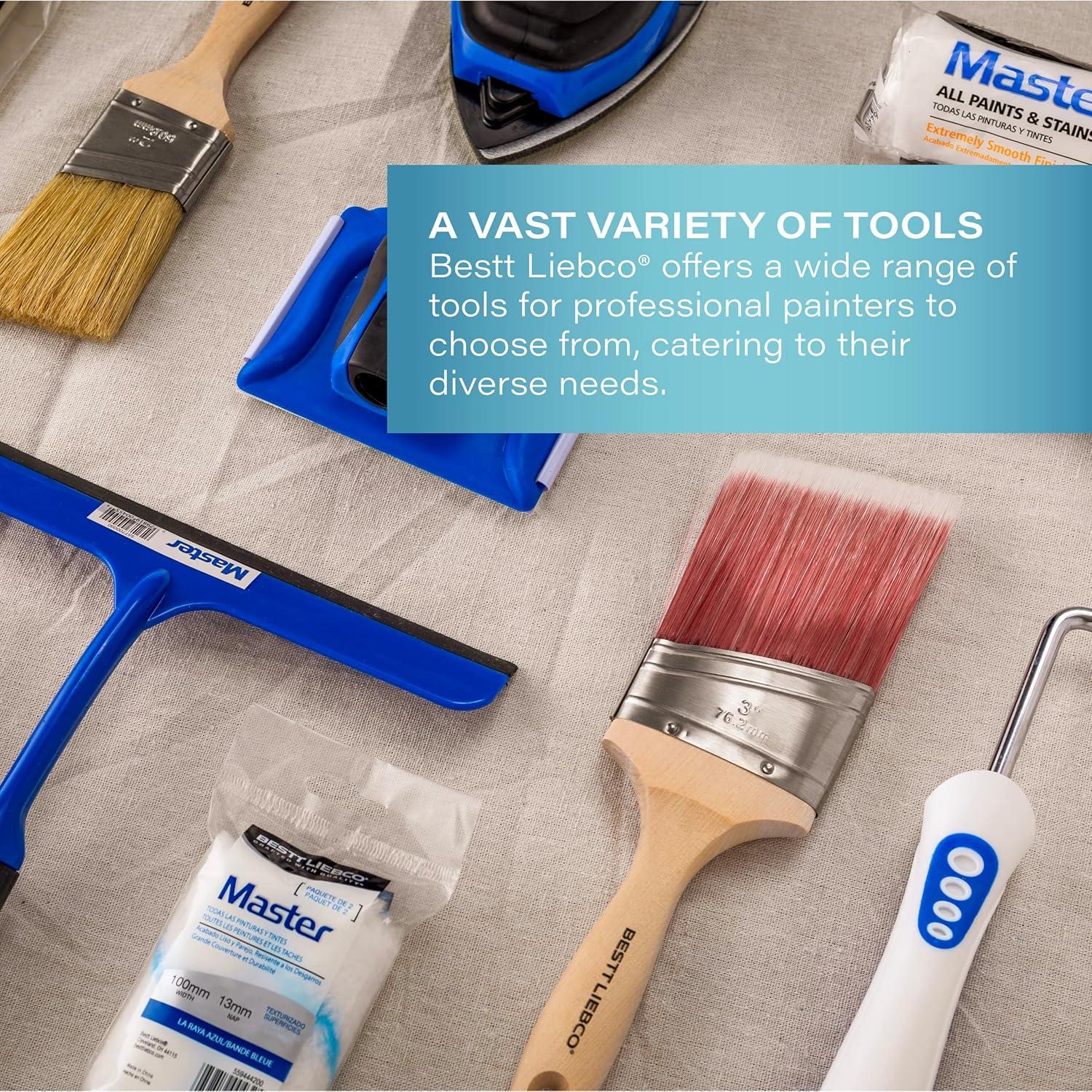 Rodillos Mini de Espuma Blanca Bestt Liebco 10 cm 6-PK