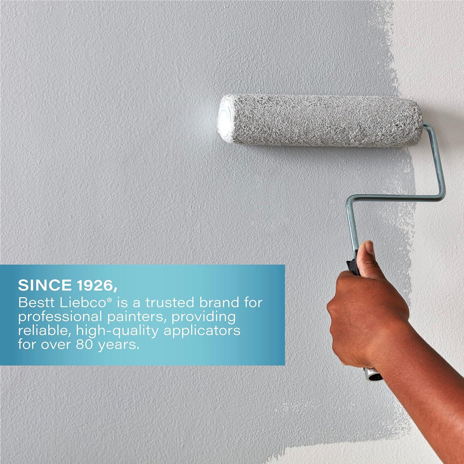 Rodillos Mini de Espuma Blanca Bestt Liebco 10 cm 6-PK